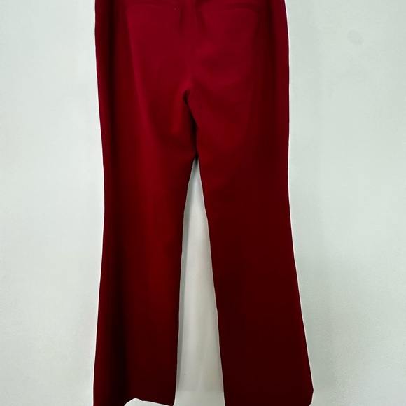 White House black market burgundy Women's stretch slim flare 8R - Picture 9 of 10